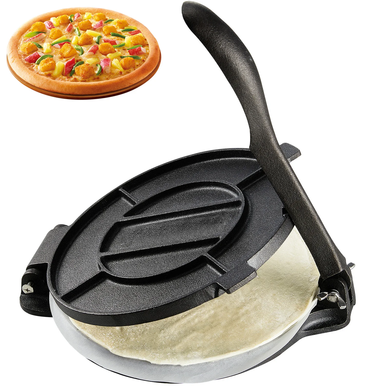 SucceBuy Tortilla PressCast Iron Heavy Duty Tortilladora Press Dough Maker for Flour Tortilla 1