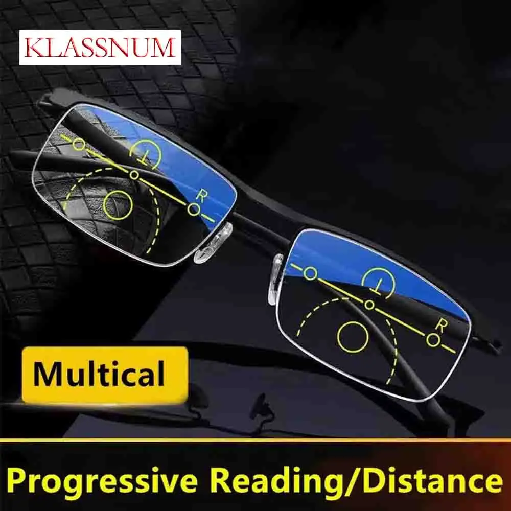 Intelligente multifokale progressive Lesebrille für Männer, Frauen, Brillen mit automatischer Anpassung und doppeltem Verwendung zweck