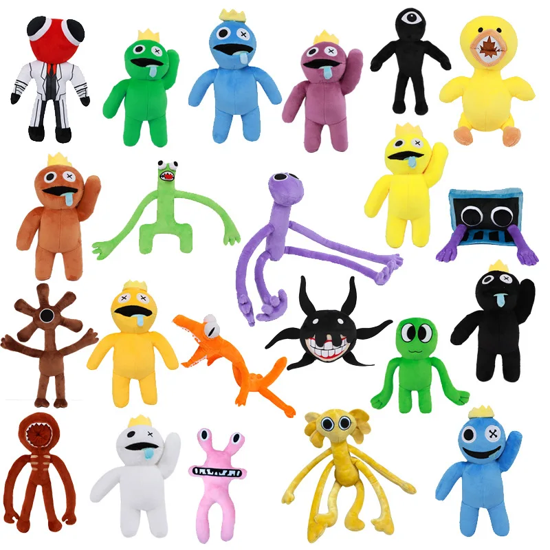 Rainbow Friends Green Monster  Rainbow Friends Blue Monster - Movie Friends  Figures - Aliexpress