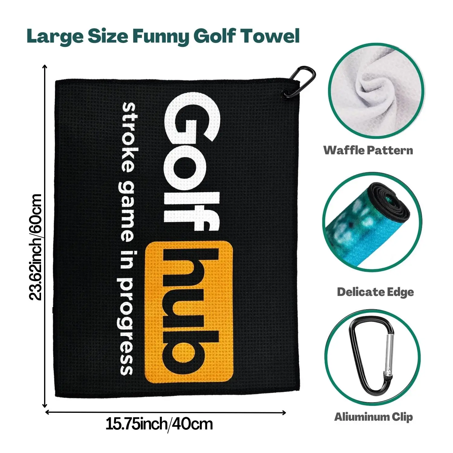 Funny Microfiber Premium Golf Towel Printed For Bags For Men&Women Great Accessories Men Golfers golf towel