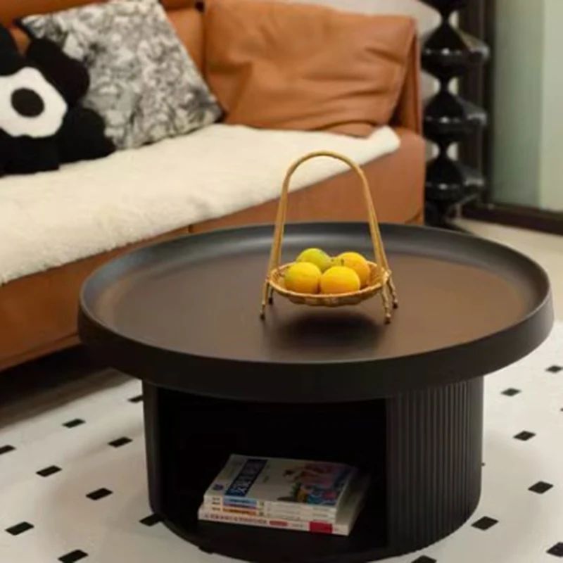 

space saving low coffee table storage simple design small coffee table black modern mesas de centro para sala home furniture