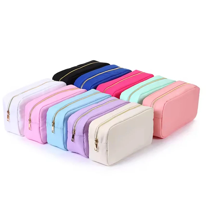 Factory Wholesale Multi Color Women Makeup Bag Custom Designer Waterproof Nylon Brush Custom Bag Pouch Cosmetic Bag 5