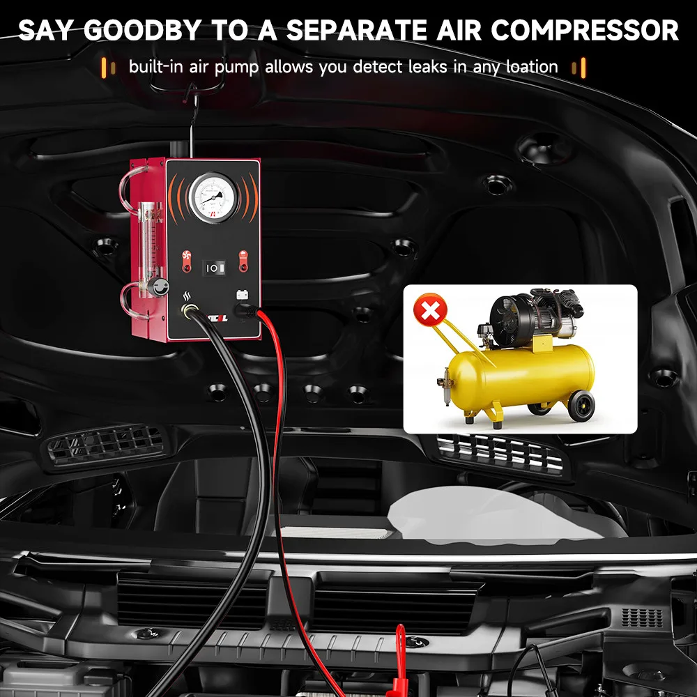 ANCEL S300 Car Smoke Leak Detector Turbo 12V with Pump EVAP Leakage Locator Oil Smoke Pipe Generator Diagnostic Tool 4