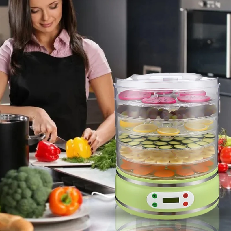 Dehydrator Machine 8 Stackable Trays Jerky Dryer Digital Adjustable Temperature Control Electric Preserver