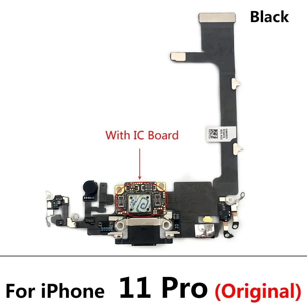 

Оригинальный зарядный USB-порт, плата зарядного устройства, гибкий кабель для Iphone 11 Pro 11Pro Max, док-разъем с микро-логотипом
