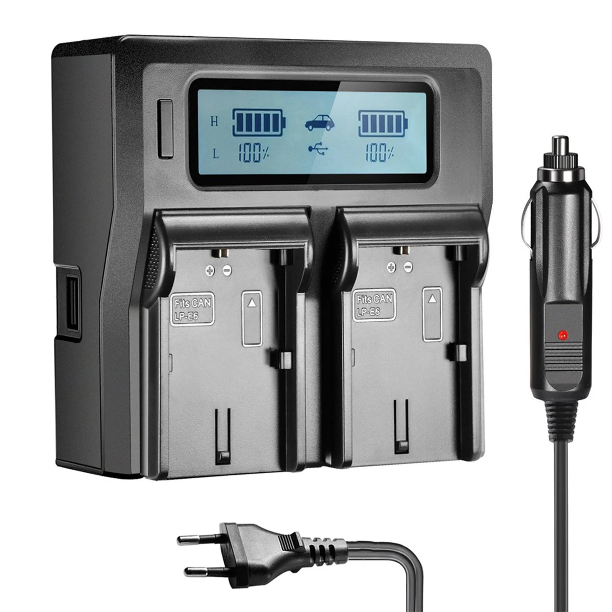 Lp-E6N Lpe6 Lp-E6 E6N Caricabatteria Rapido Per Canon Eos Canon Eos 5Ds R 5D Mark Ii 5D Mark Iii 6D 7D 70D 80D 60D Caricabatterie Lp-E6