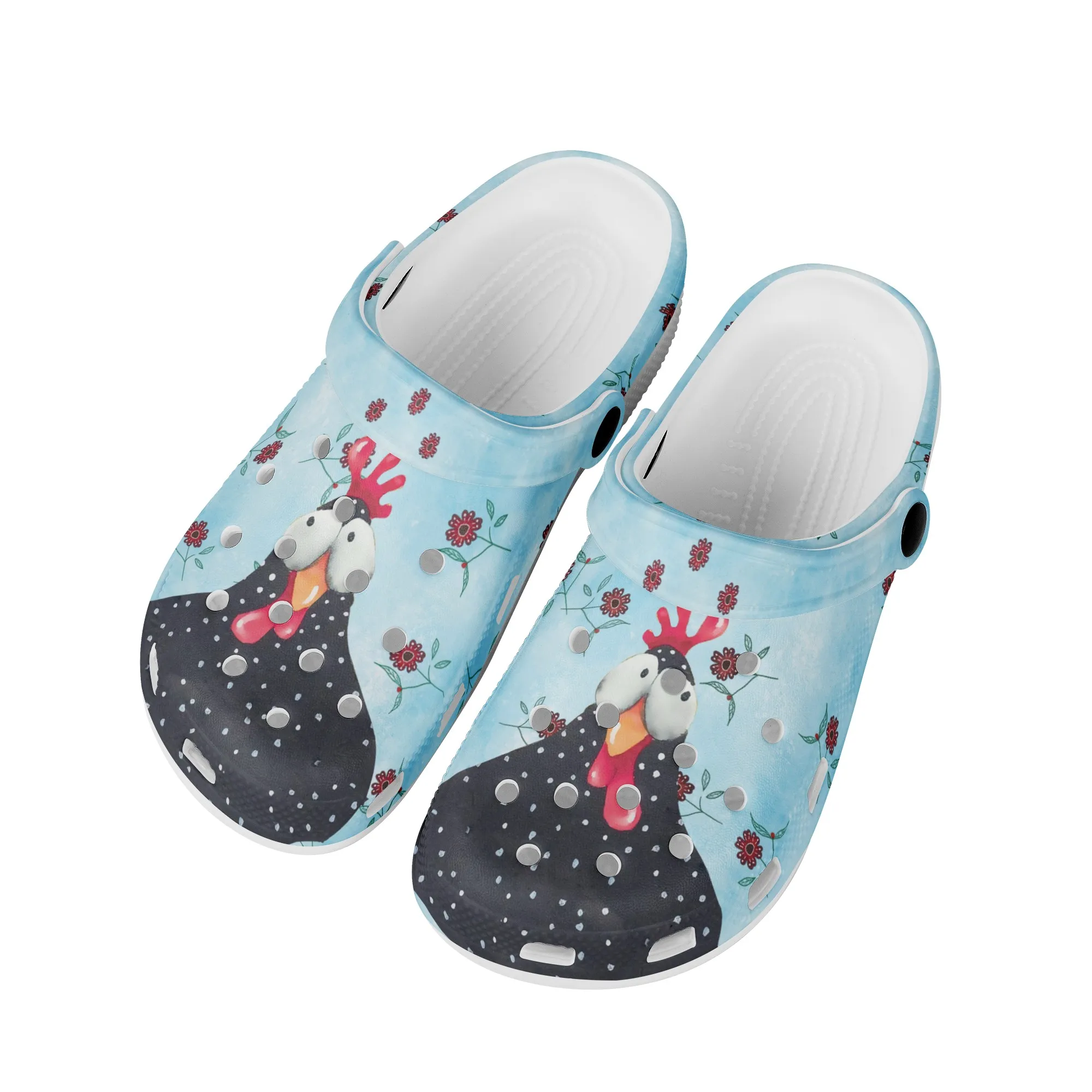 New Hole Slippers Women's Summer Rooster Design Light Slides Fashion All-match Beach Girls Sandals Clog Garden Shoes Female