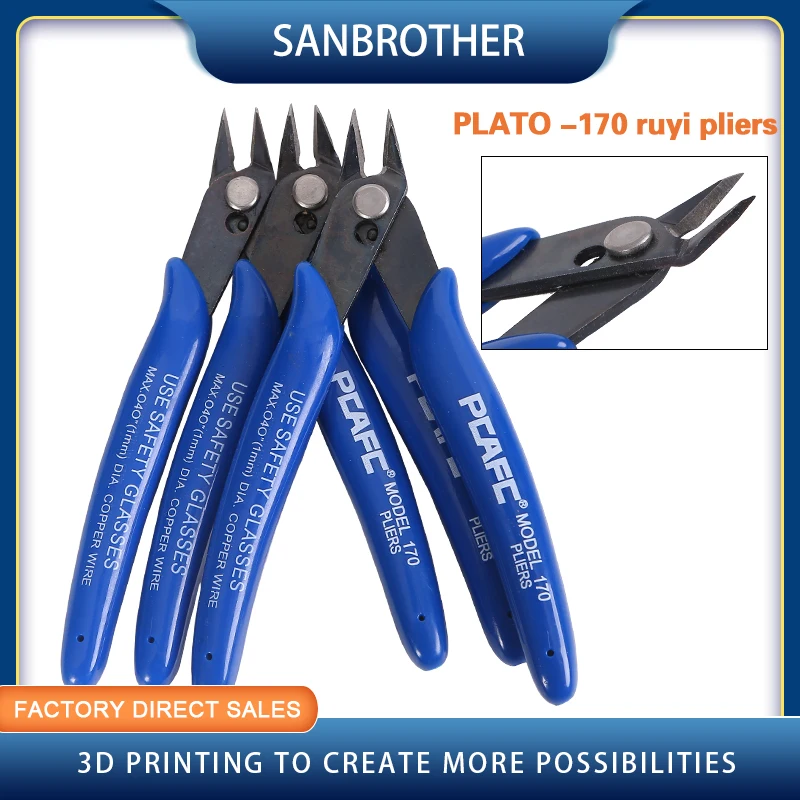 1pc PLATO 170 Wishful Clamp DIY Electronic Diagonal Pliers Side Cutting Nippers Wire Cutter 3D printer parts