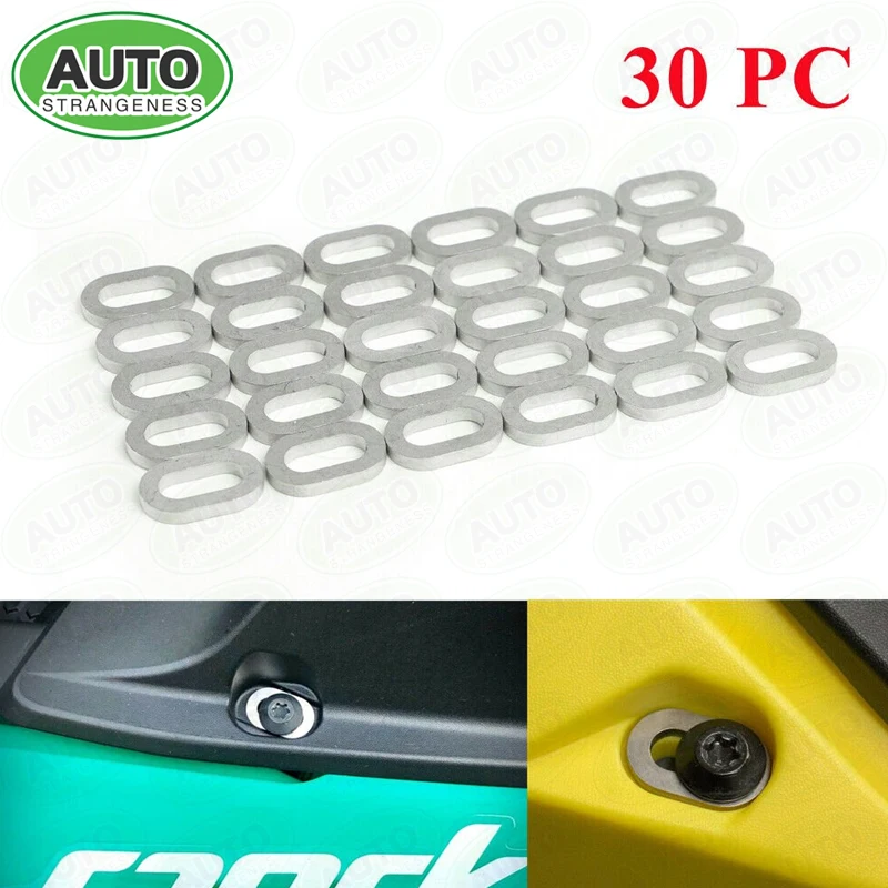 291003880-30pcs-stainless-steel-body-spark-oval-hull-washer-for-sea-doo