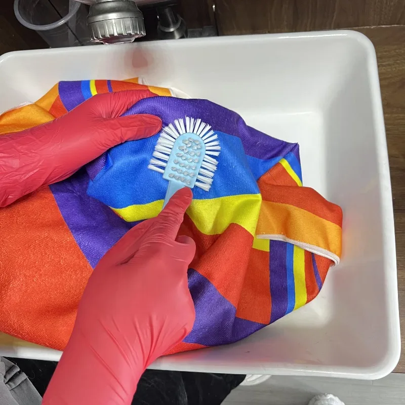 30/60/100PCS Red Nitrile Gloves Household Kitchen Cleaning Gloves Hair Dye Nail Home Cleaning Gloves Suitable Bathrooms Toilets 5