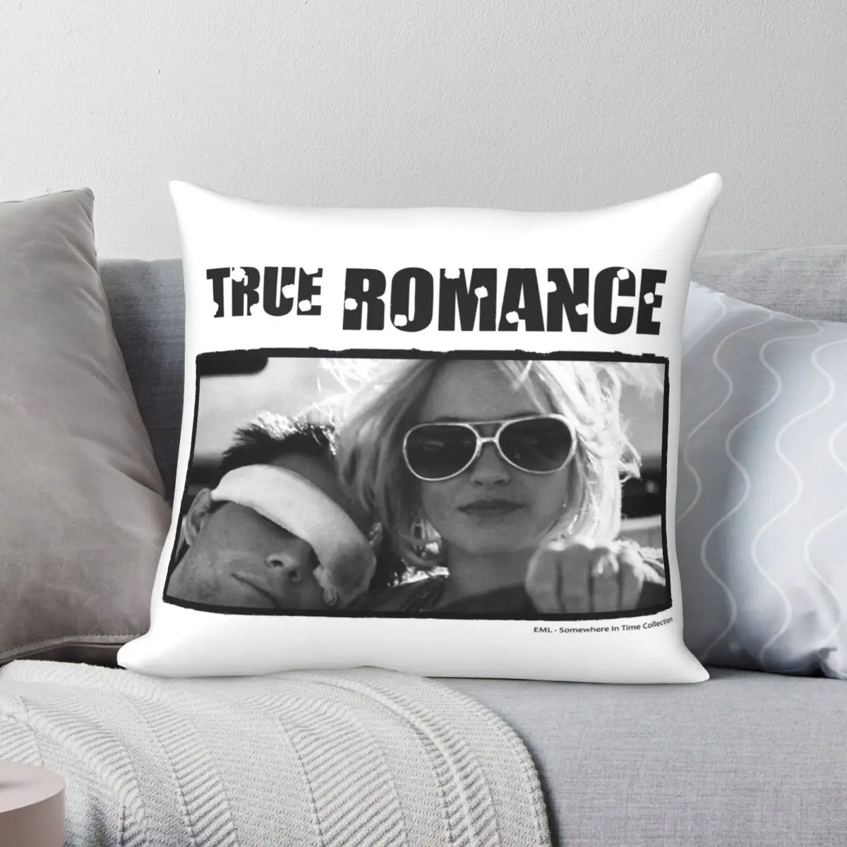 

True Romance Square Pillowcase Polyester Linen Velvet Creative Zip Decor Throw Pillow Case Home Cushion Cover