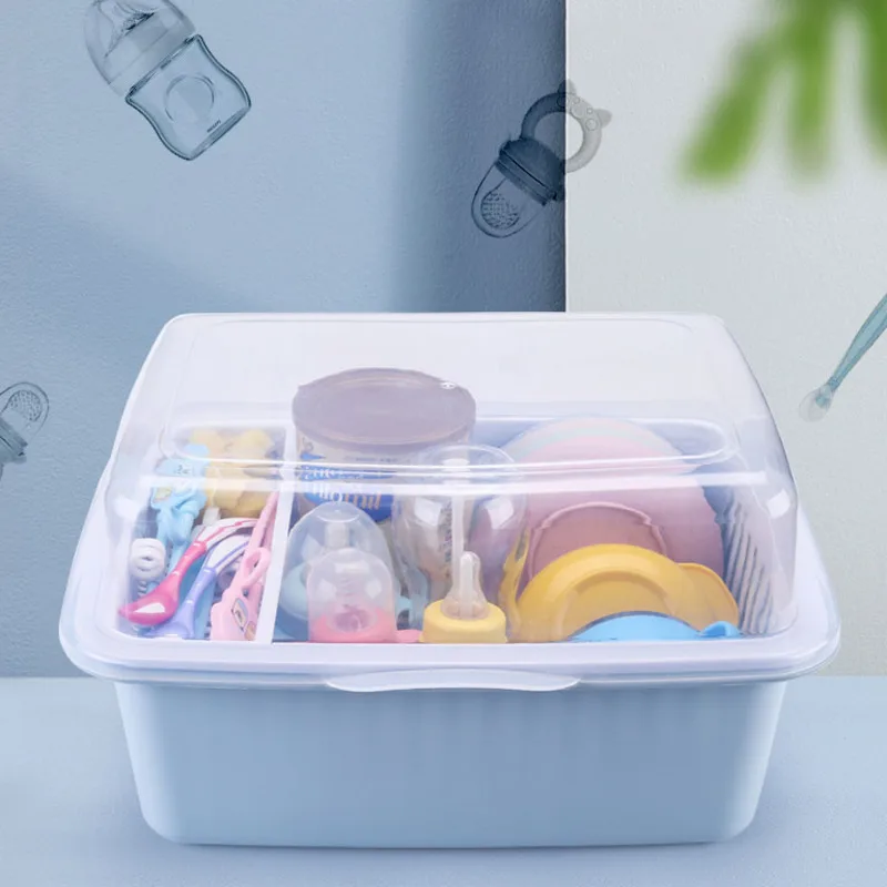 babybottlestorageboxwithcoverdustproofmultifunctionaldrying