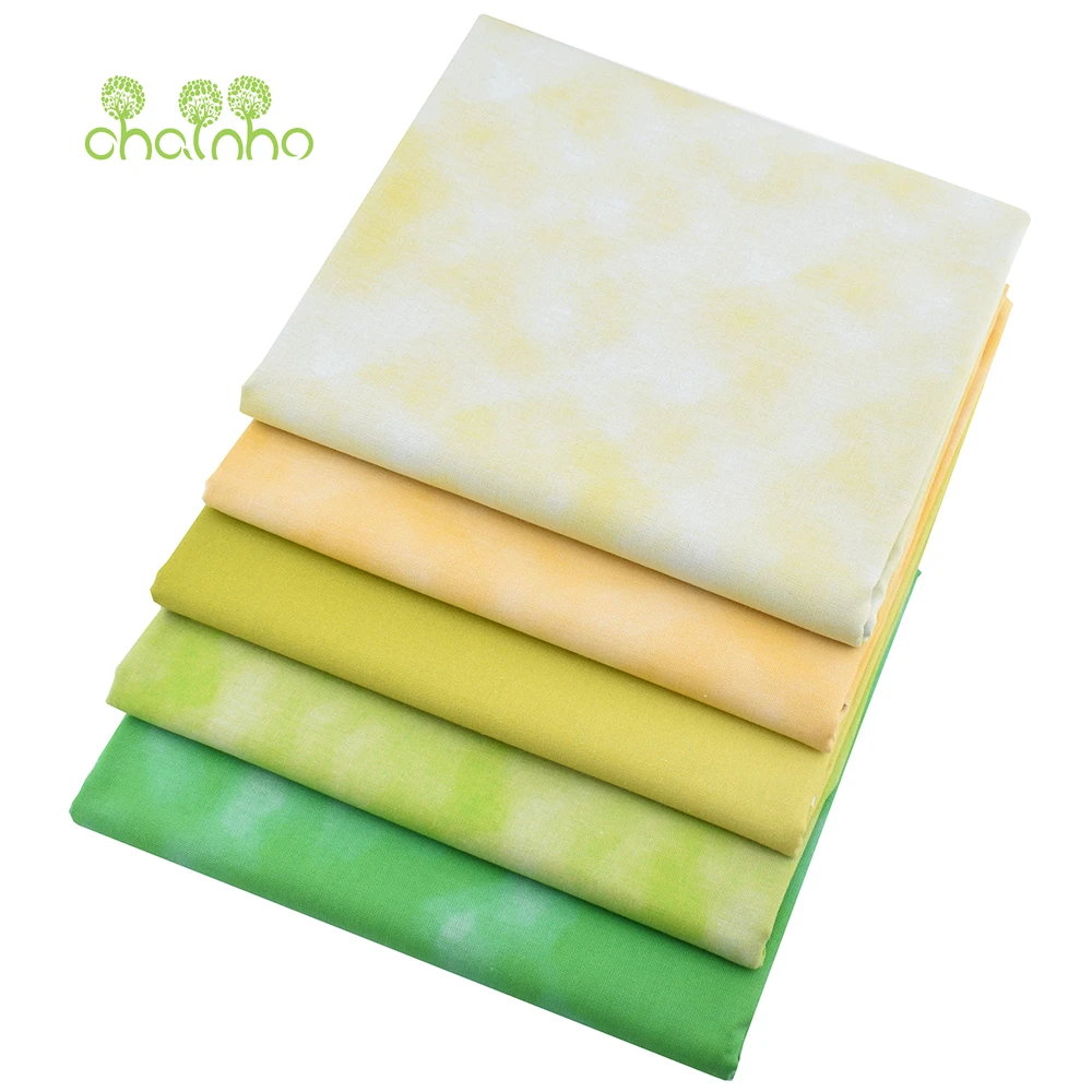 Chainho,Printed Plain Weave Cotton Fabric,Patchwork Cloth,Handmade DIY Quilting Sewing Material,5 Designs Series,20x25cm,15CD97