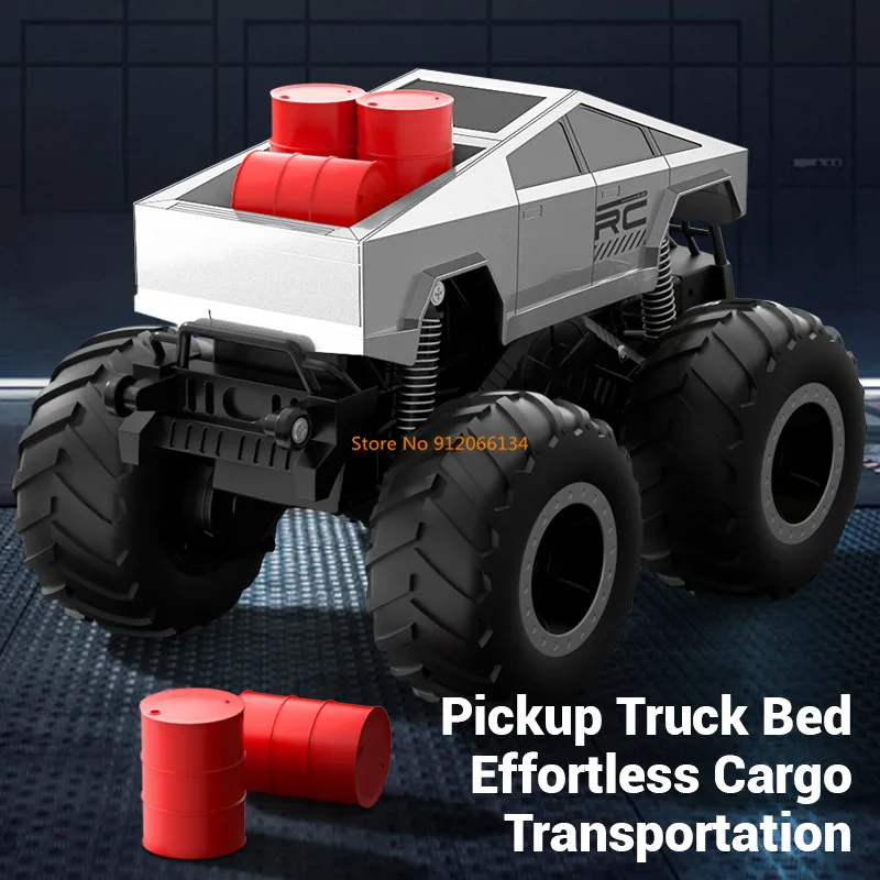 1:16 4WD All Terrain Off Road Waterproof Remote Control Truck 2.4G Water Land 2To1 Amphibious Climb High Speed RC Car Kids Gift 5