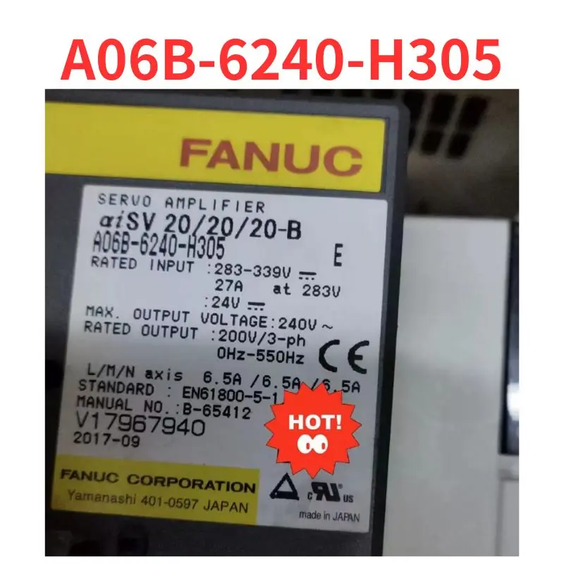 

Second-hand A06B-6240-H305 Drive test OK Fast Shipping