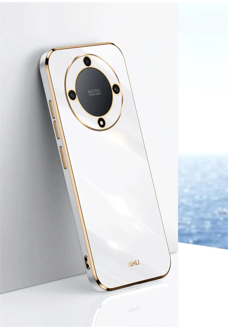 Enhanced 6D Plating Silicone TPU Soft Back Cover