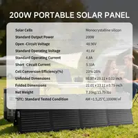 ALLPOWERS SE200 200W panneau solaire monocristallin ETFE IP68 panneau solaire pliable étanche pour générateur solaire extérieur RV voyage 5