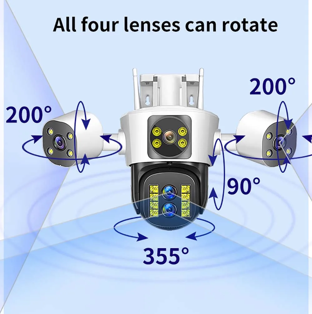 Cámara De Vigilancia Ctronics 4K Con Zoom Híbrido 10X 2 Objetivos Seguimiento Automatico Wifi 2 4 5 Ghz Deteccion De Personas Vehiculos Animales 94922591