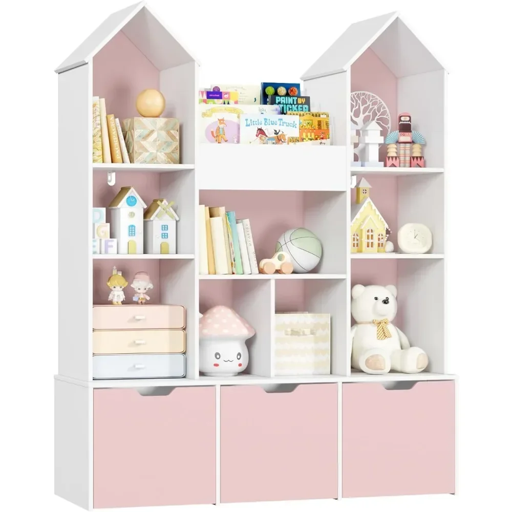 Kids Toy Storage Organizer with Castle Roof