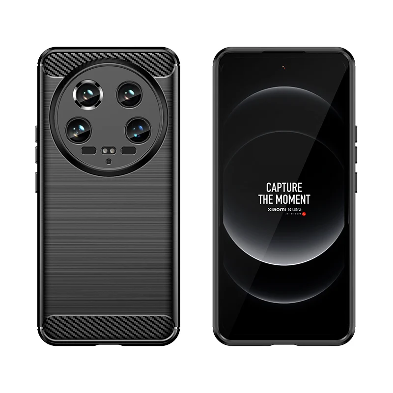 Per Xiaomi 14 Custodia Ultra Custodia In Silicone Morbido Antiurto In Fibra Di Carbonio Per Xiaomi 14 Ultra Cover Per Xiaomi 14 Ultra
