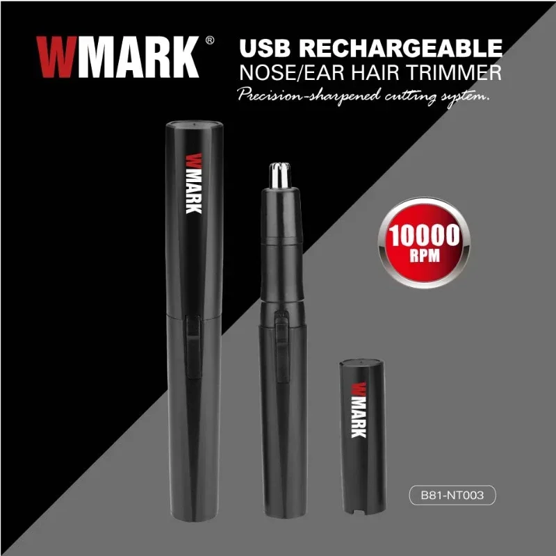 

WMARK Mini Nose & Ear Hair Trimmer B81-NT003 Rechargeable 10000rpm