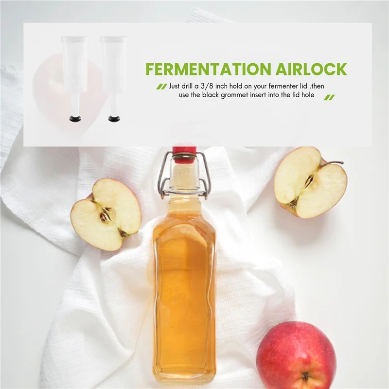 Airlocks For Fermenting,Fermentation Airlock With Silicone Grommet, For Preservation,Brewing,Beer, Wine, Sauerkraut-Y78A