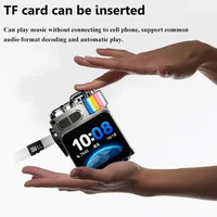 Smart Touch Screen Bluetooth Speaker Mini Portable Audio Player Wireless Handsfree Call MP3 Music Box Support TF Play APP Contro 5