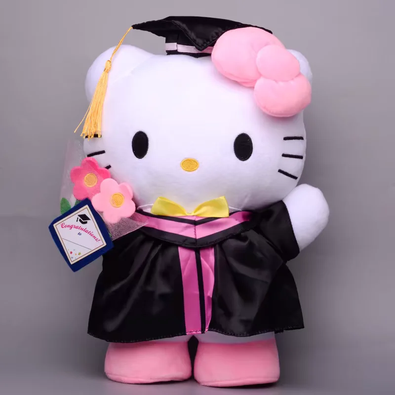 

Плюшевые плюшевые куклы Sanrio Hello Kitty My Melody Kuromi на выпускной, милые мягкие игрушки-животные, подарок для детей