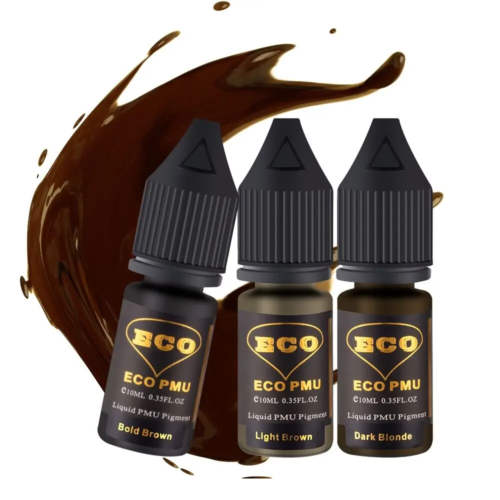 REACH Certified ECO PMU Liquid Hybrid Eyebrow Pigment For Permanent Makeup and Microblading tattoo ink tattoo ink pigment