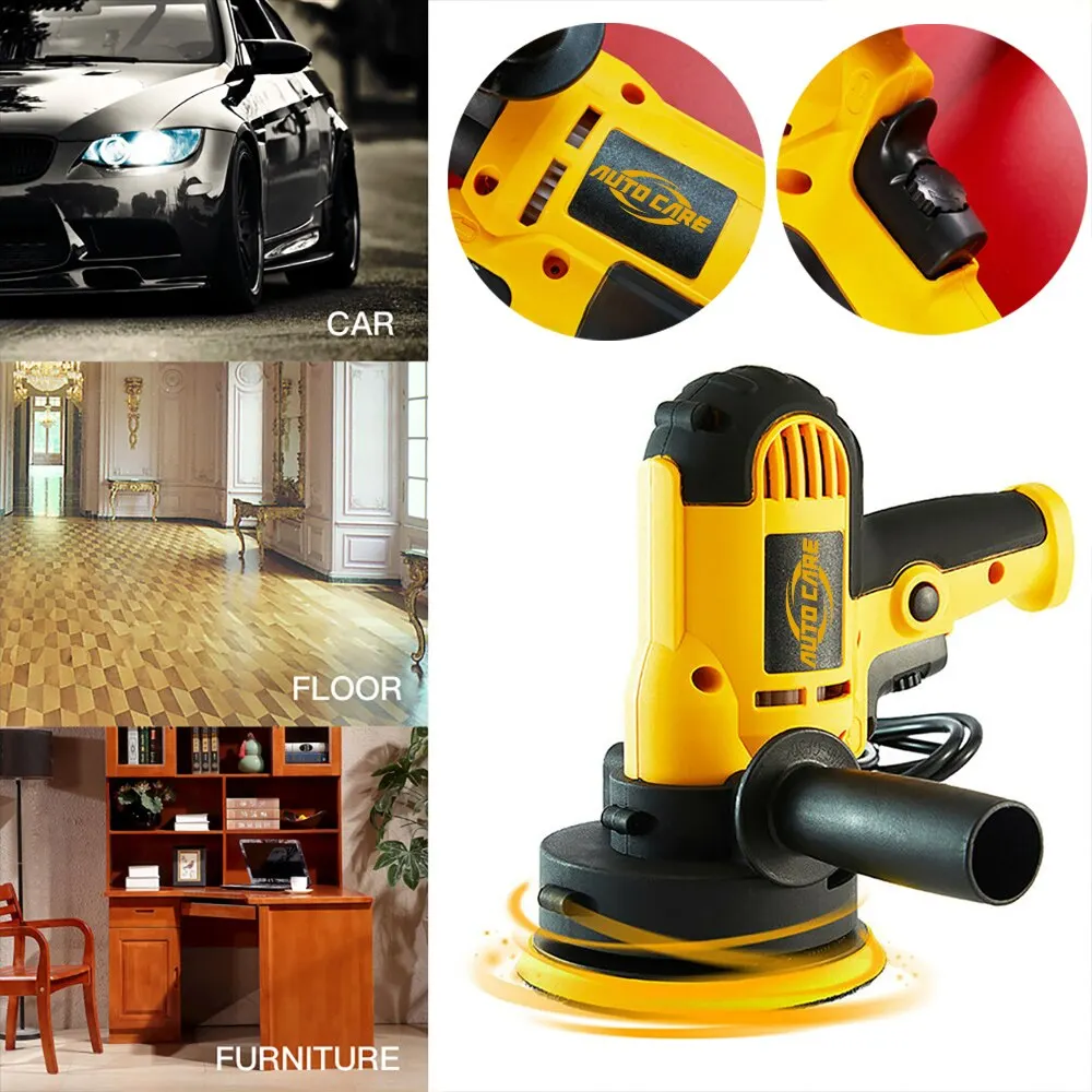 220V Electric Car Polisher Machine 600W 3500rpm Auto Polishing Machine Sander Small Portable Polish Waxing Tools car polisher