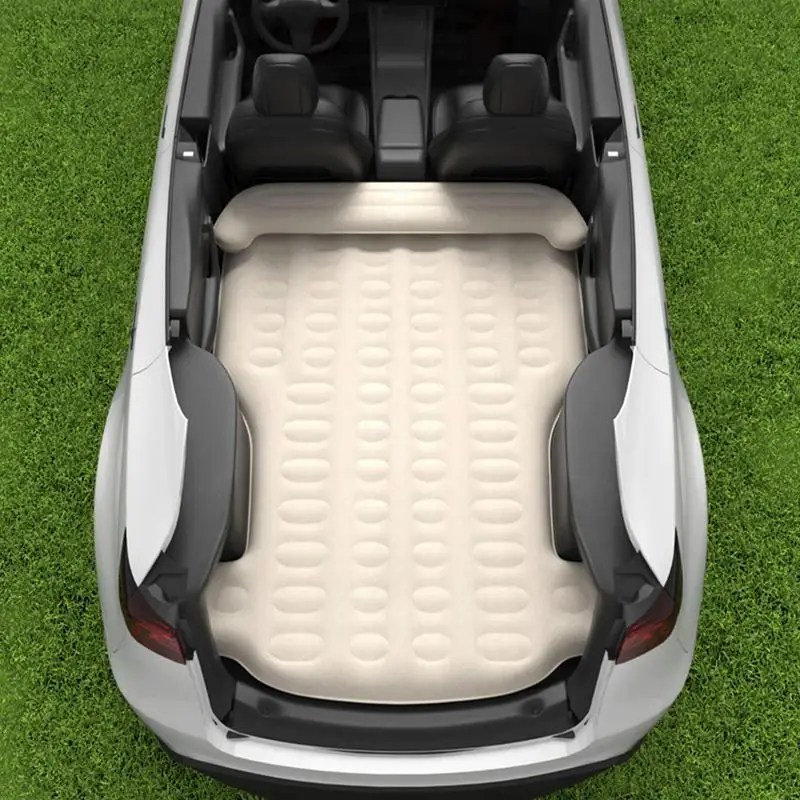 

Camping Car Air Mattress Bed For Tesla Model Y Auto Inflatable Bed For Model Y Portable Bed Cushion Pillow Flocking Mattress