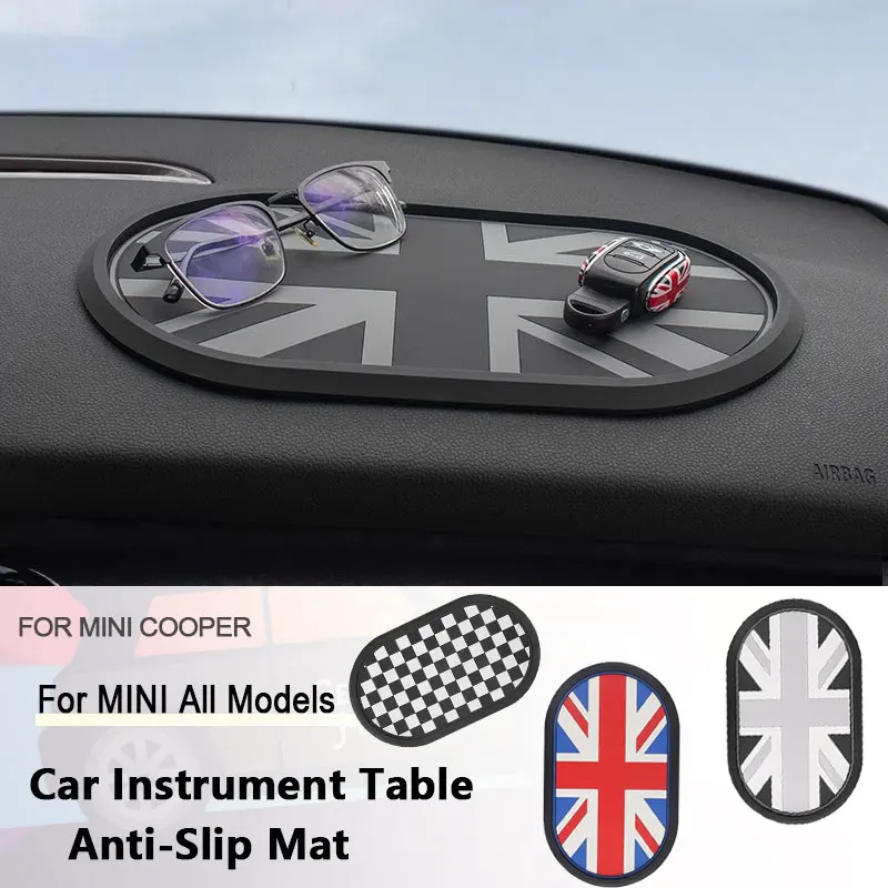 1Pcs Car Dashboard Non Slip Mat Pads MINI Cooper R50 R53 R56 R60 F54 F55 F56 F60 U25 J05 Automotive Interior Decorations car non slip mat non slip dash mat silicone anti slip pad silicone anti skid pad