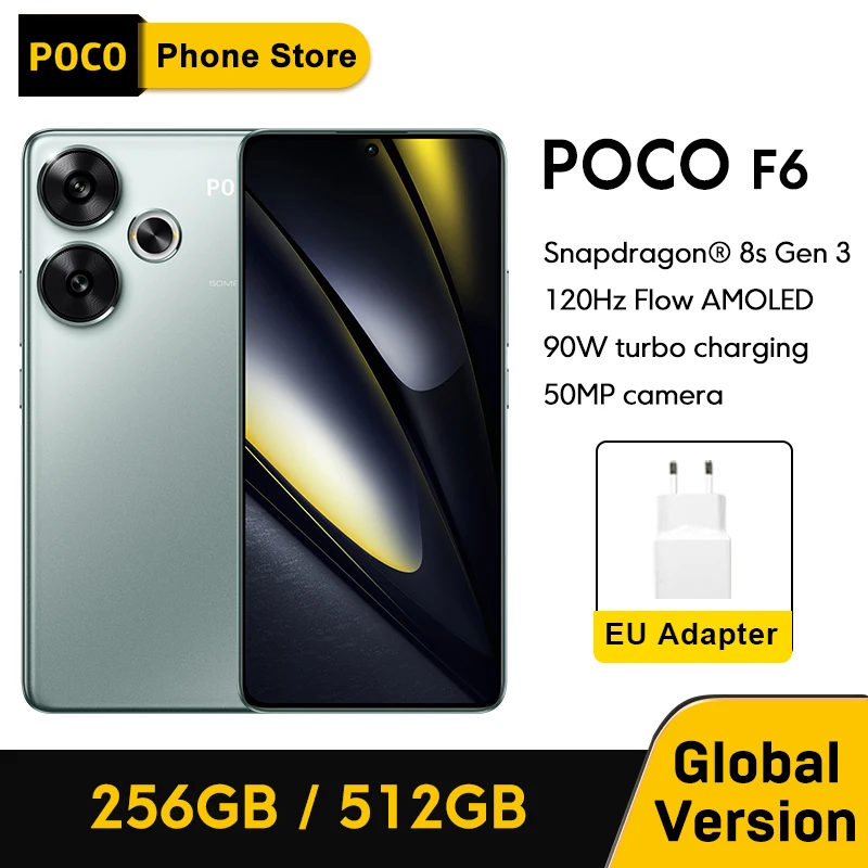 POCO F6 Global Version Smartphone Snapdragon®8s Gen 3 90W
