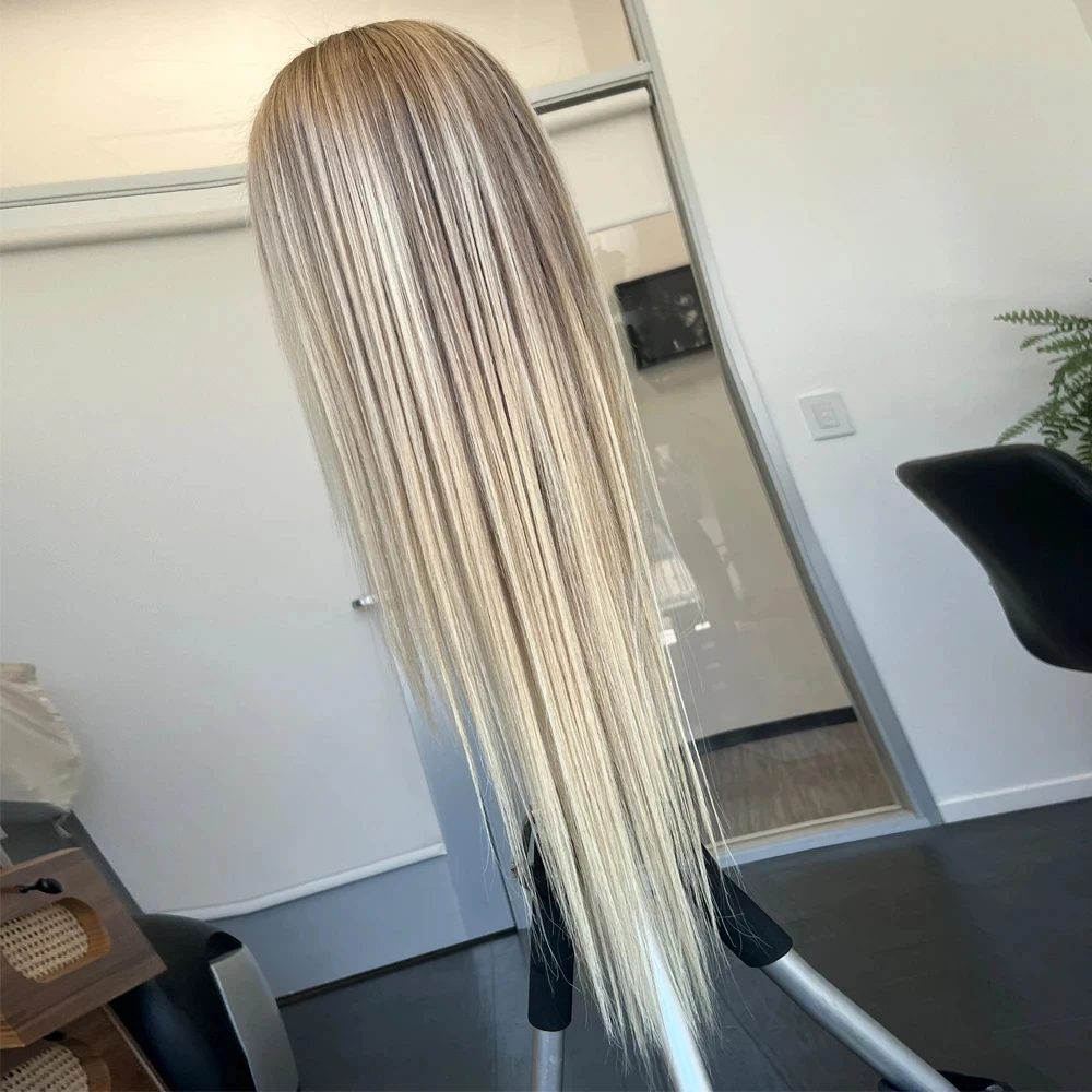 

Парики WIGIRL 13X4 P18/613 медово-светлые человеческие волосы на сетке спереди, парики длиной 30 дюймов, 180% бразильские Реми, прозрачные парики на сетке спереди