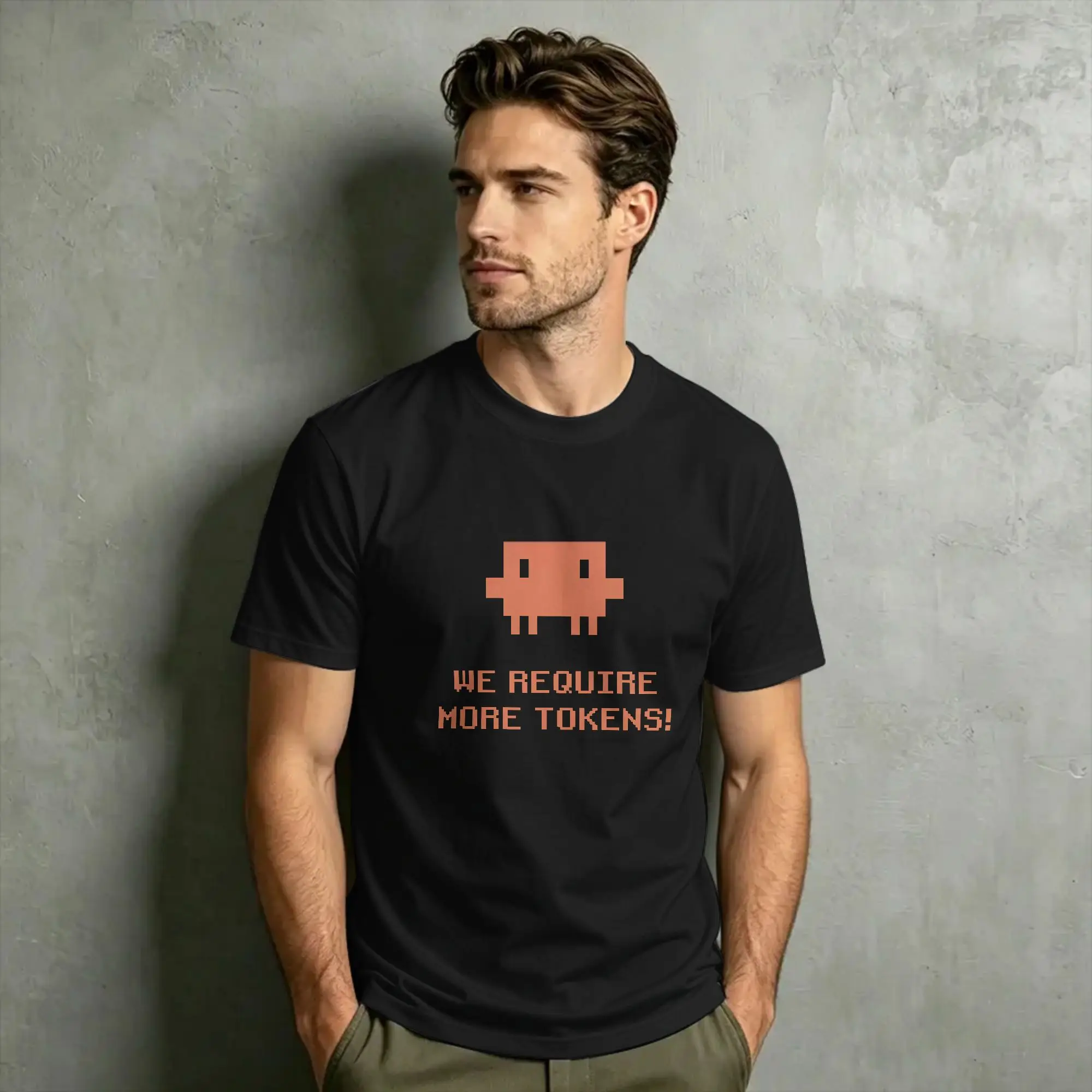 Code This Claude Code T-Shirt Strand-Baumwoll-T-Shirts für Herren, modisches T-Shirt mit individuellem Logo, kurzärmelige Streetwear-Tops