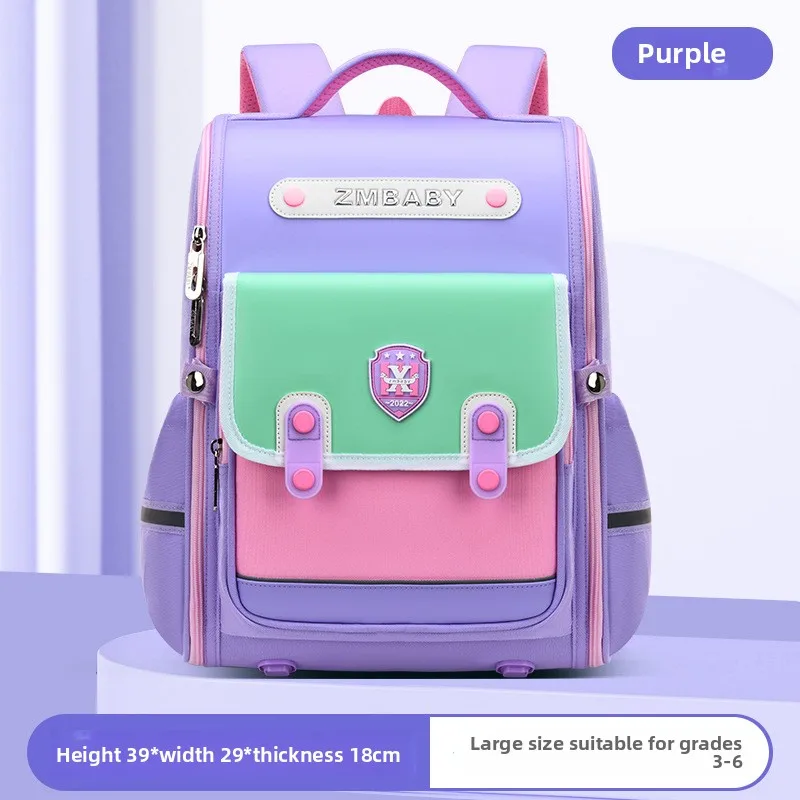 2 size Primary school students' backpacks for grades 1-3 - 6 British style boy waterproof backpacks Lightweight girl schoolbags 2