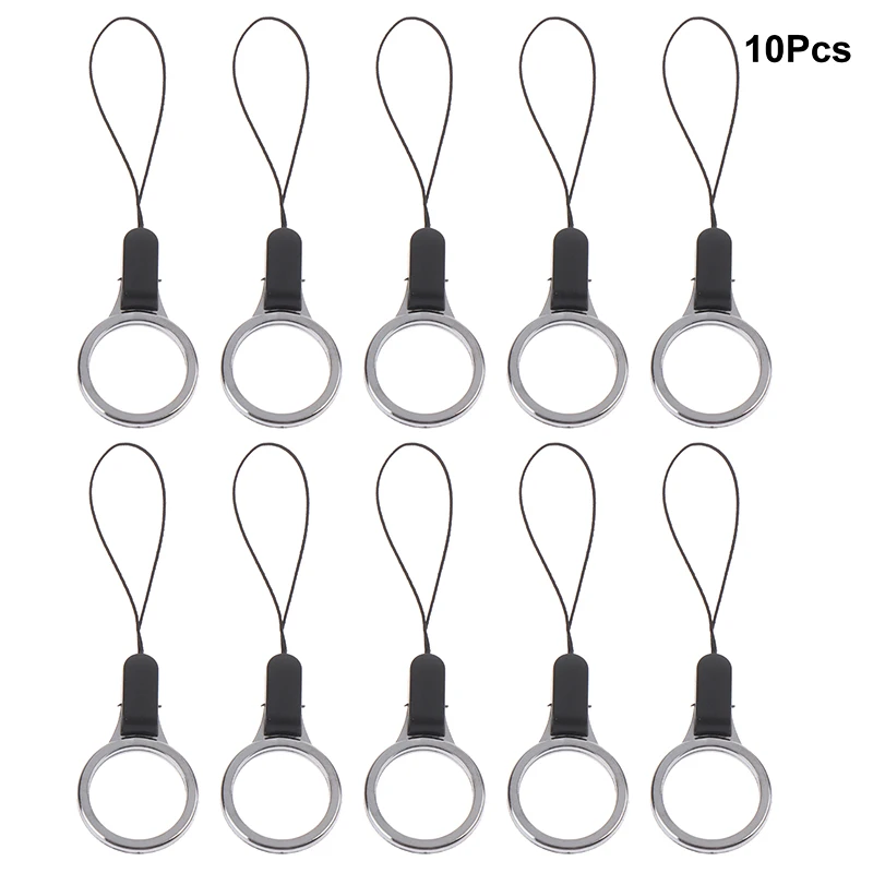 Set of 10 Multi-Purpose Lanyard Keychain Rings for Mobile Phones and Keys