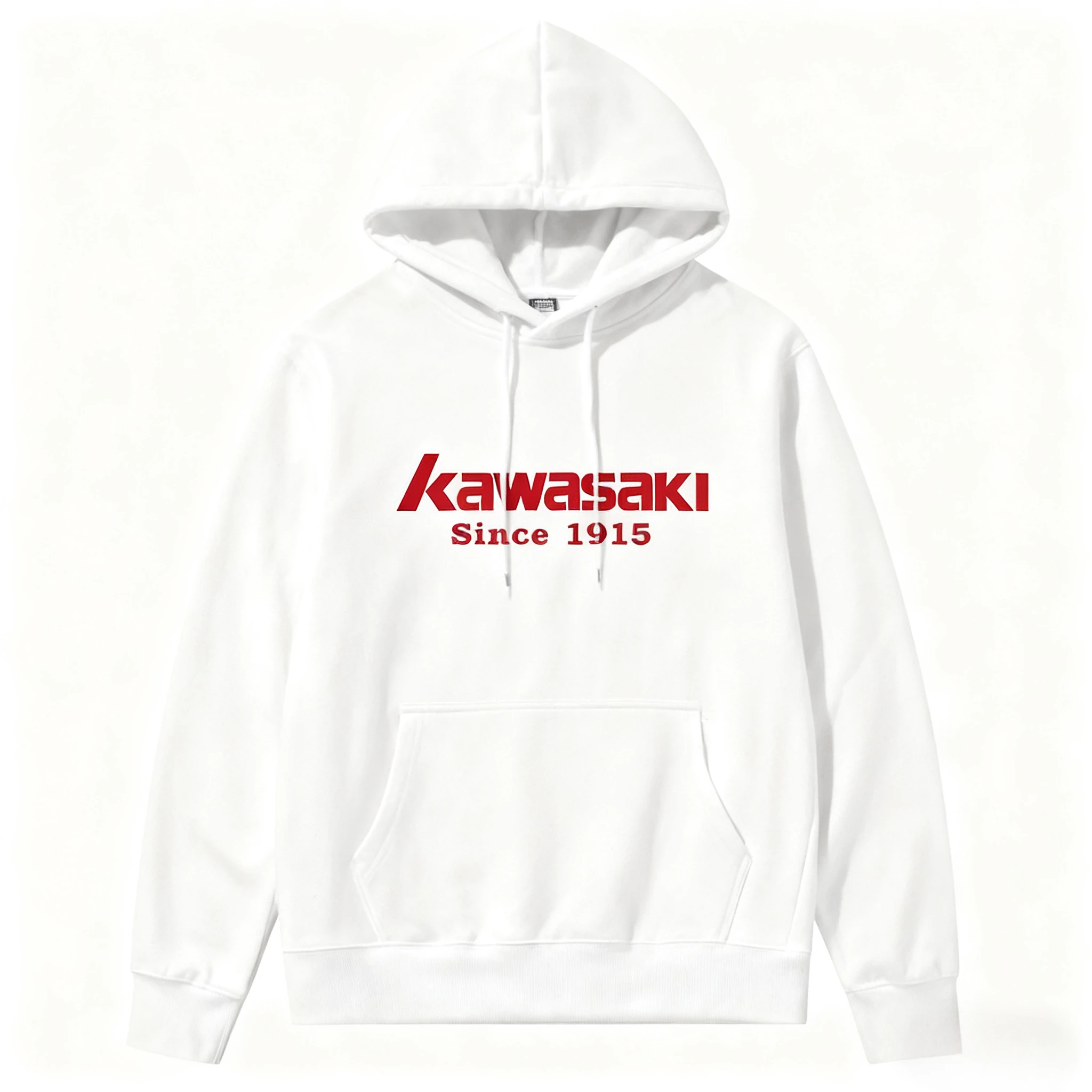 2025 가을/겨울 컬렉션의 남녀 공용 새로운 트렌디 레트로 카와사키 1915 프린트 후드티
