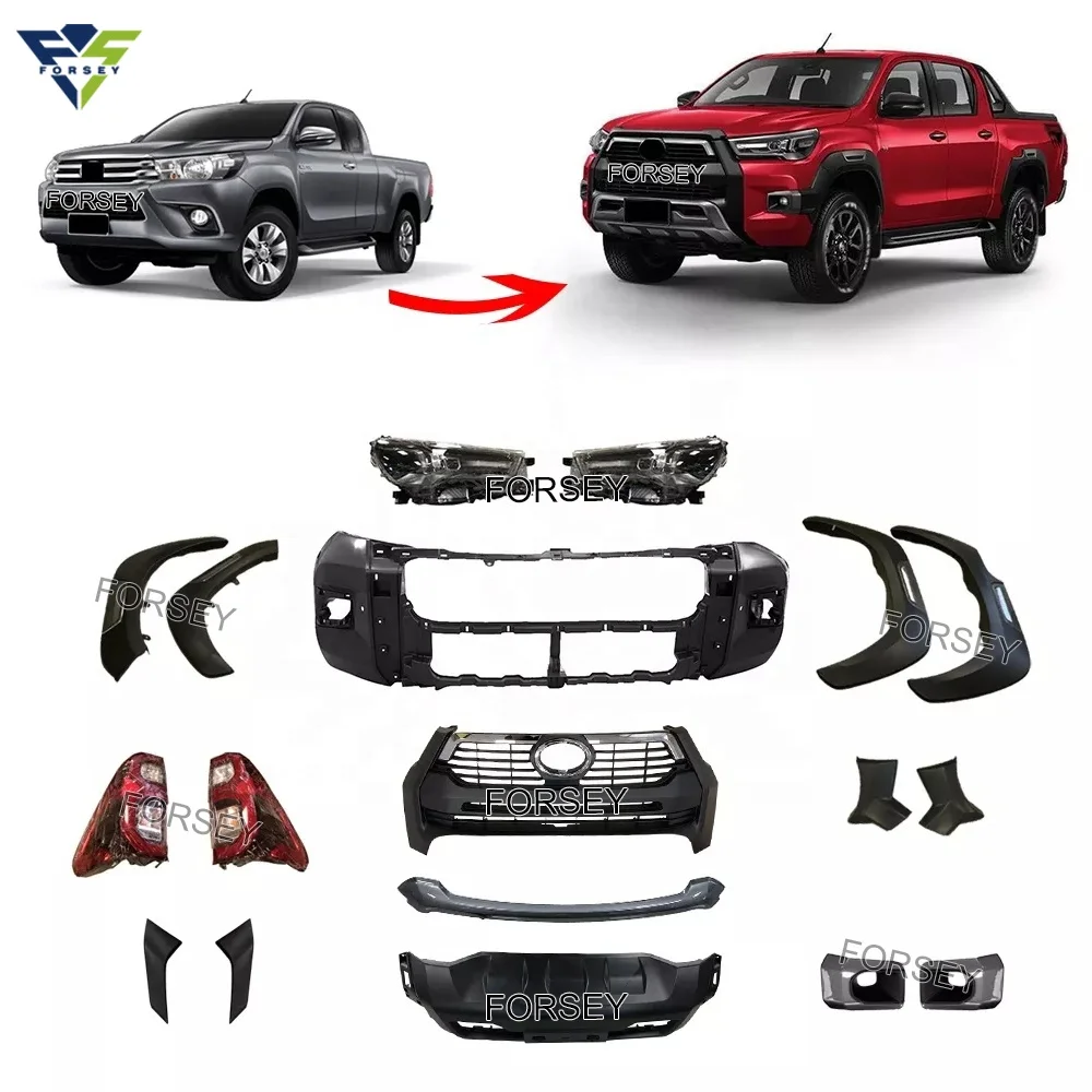 

Комплект корпуса Hilux для Hilux Revo 2016-2018, обновление до Rocco 2020, детали корпуса хорошего качества