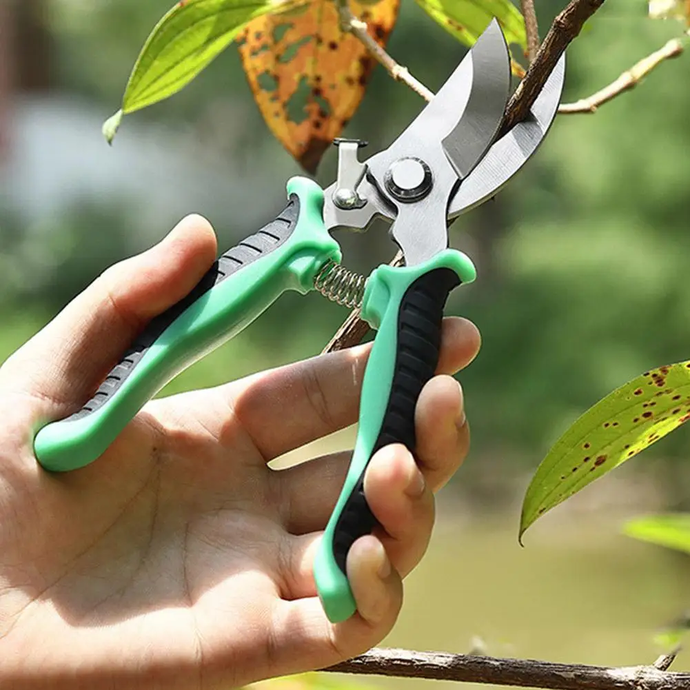 Garden Scissors Pruner Professional Sharp Bypass Pruning Shears Tree Trimmers Secateurs Hand Clippers