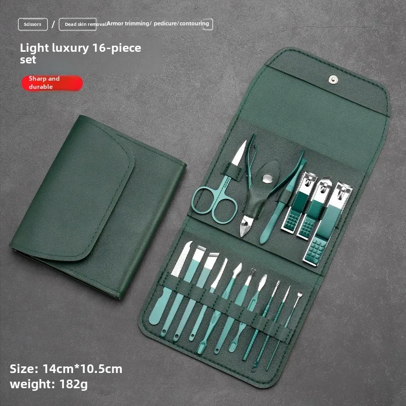 Stainless Steel Nail Clipper Set Nail Cutter Groove Cuticle Remover Manicure Pedicure Tool nail clipper set nail clipper nail care kit nail scissors set nail clippers manicure pedicure kit manicure set manicure sets manicure nail clipper set nail clippers kit