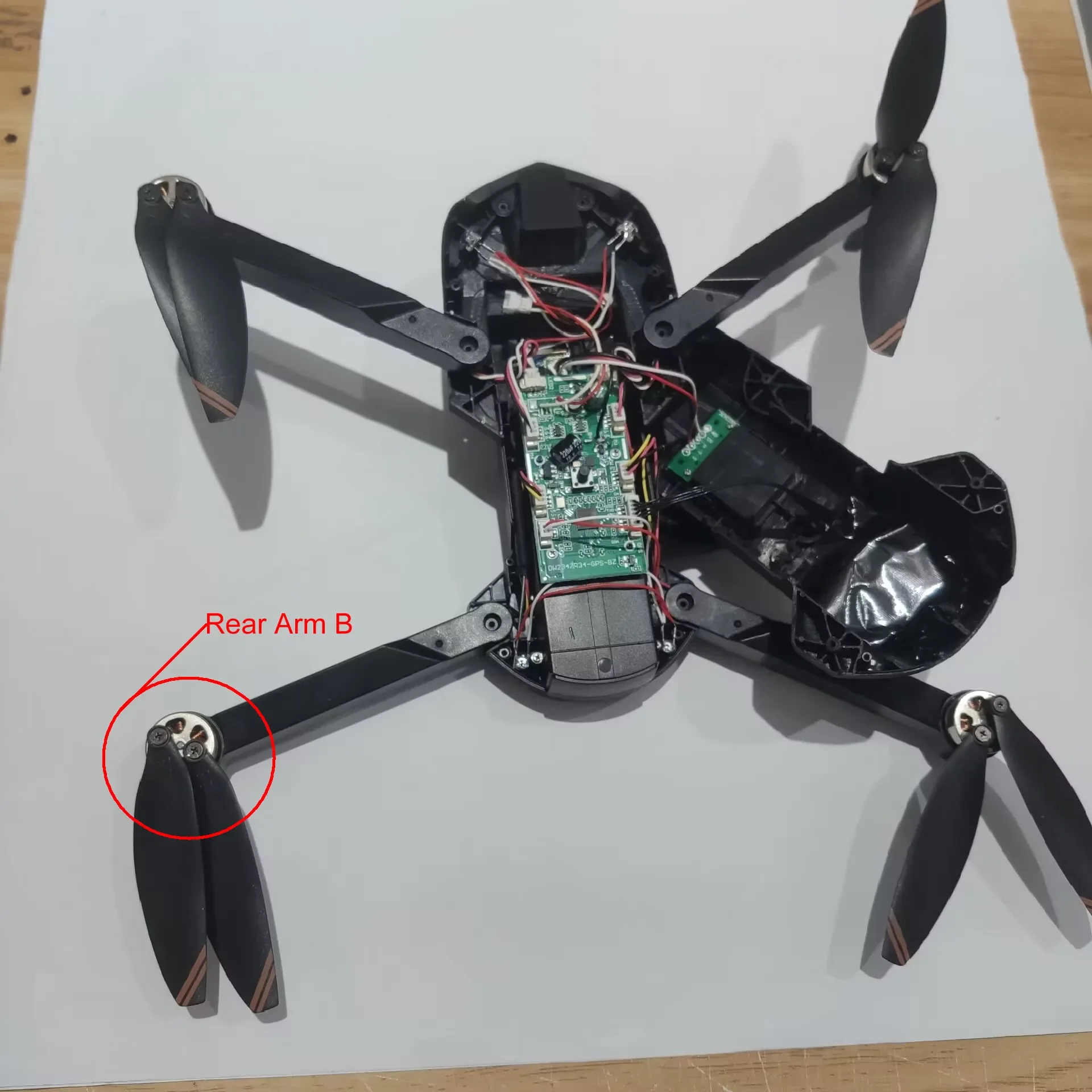 V168 Rear Arm Left