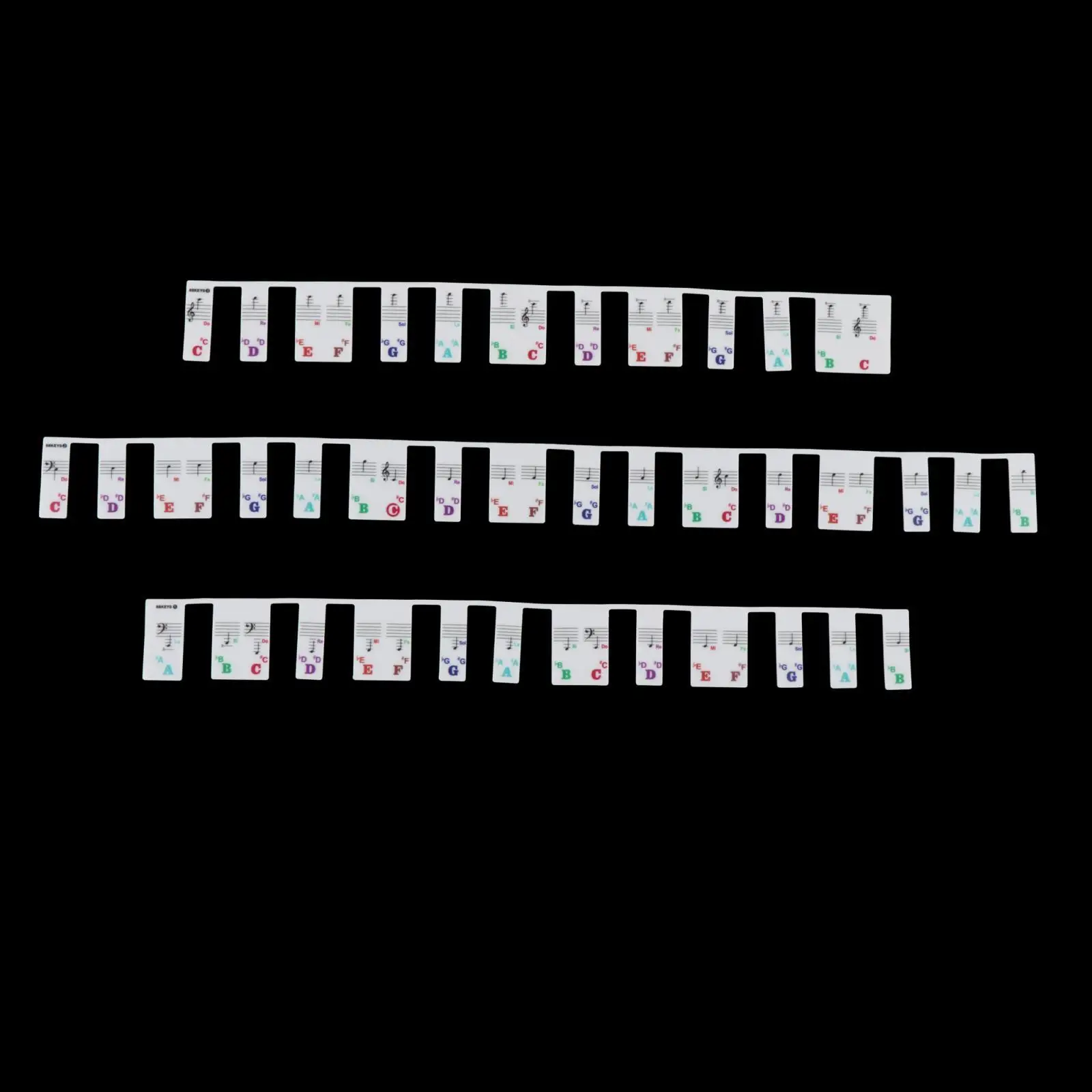 Adesivi Per Pianoforte Strumento Visivo Perfetto Tastiera Per Pianoforte Etichette Per Note Note Per Pianoforte Accattivanti Per L'Apprendimento Piano