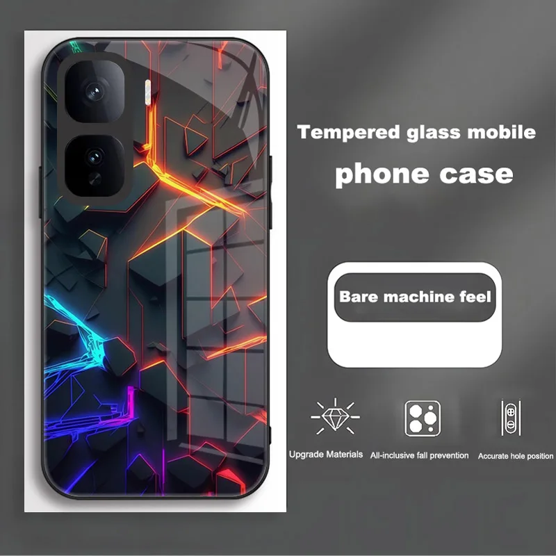 Enhanced Tempered Glass Protective Phone Case and Back Cover