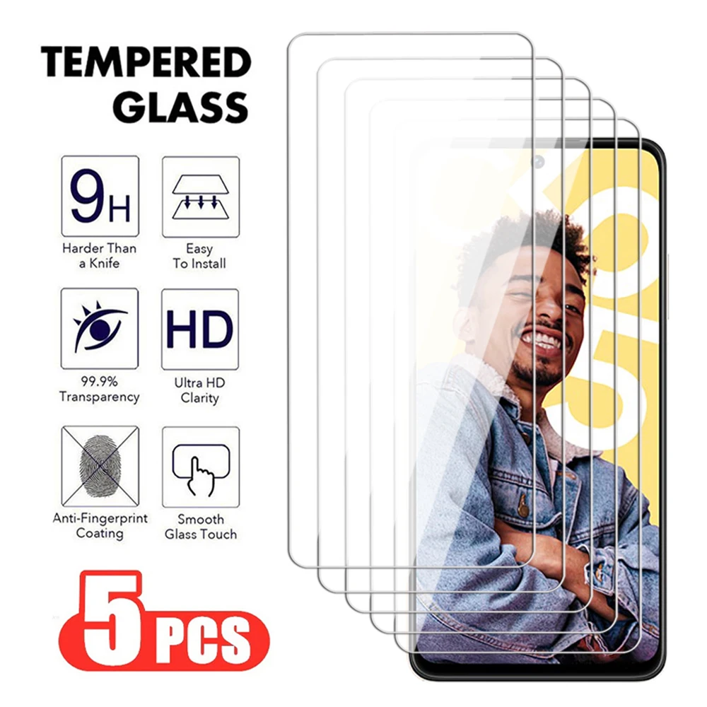 

Закаленное стекло с полным покрытием для Realme C30 C31 C33, прозрачная защитная пленка для экрана C20 C21 C25 C35 C51 C53 C55, 5 шт.