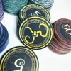 10PCS Ceramic Poker Chips 39mm Personalized Constellation Design Texas Hold'em Poker Chips 6