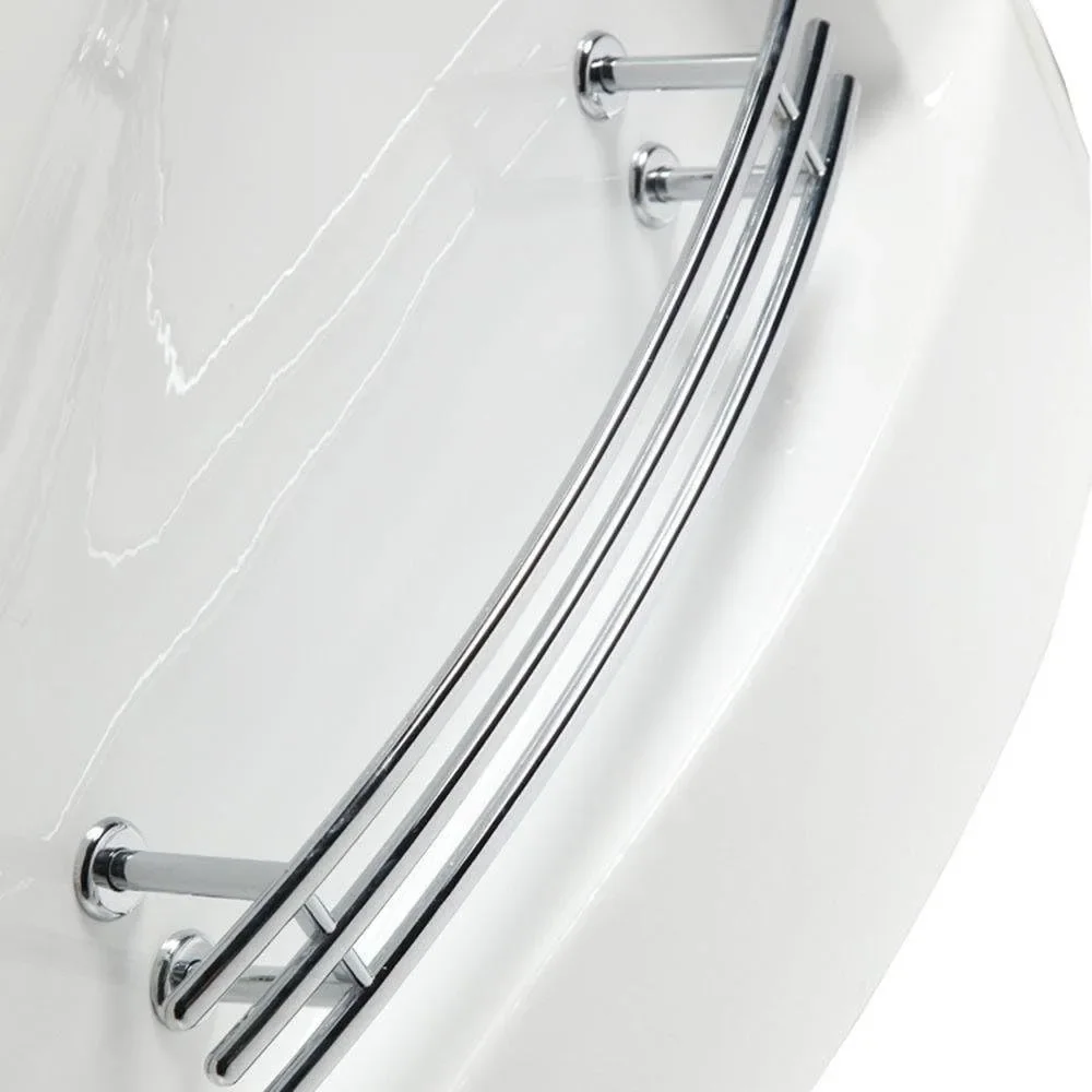 Corner Whirlpool Bathtub, Triangular Glass Spa Pool, 59 Inches Long X 59 Inches Wide X 25 Inches High Bathtubs & Whirlpools 3
