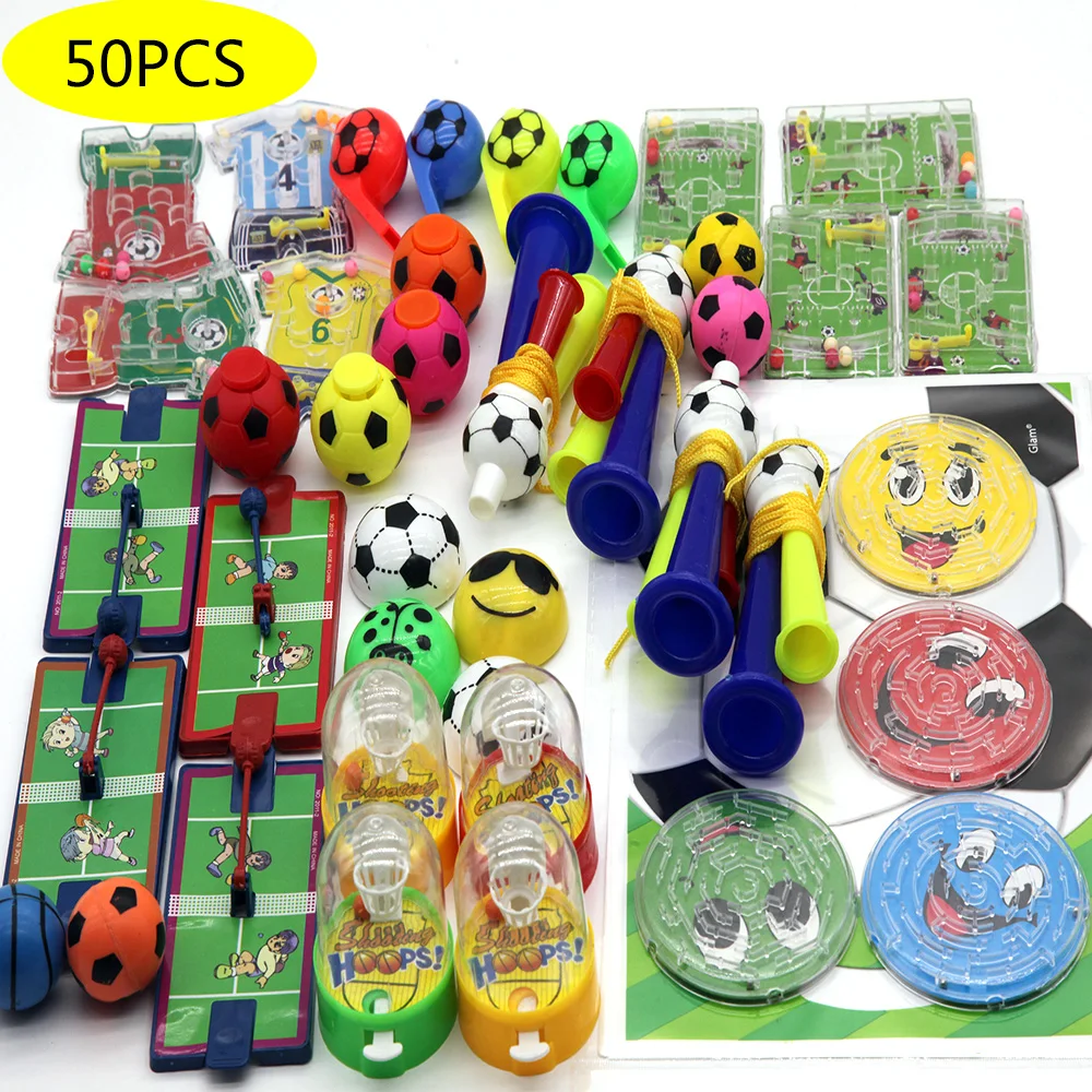 Detalles Para Invitados Cumpleaños Lote De 40 Regalos De Fútbol Para Fiestas Infantiles - Incluye Lápices, Gomas, Pulseras Y Juego De Pinball Regalo Cumpleaños Fútbol