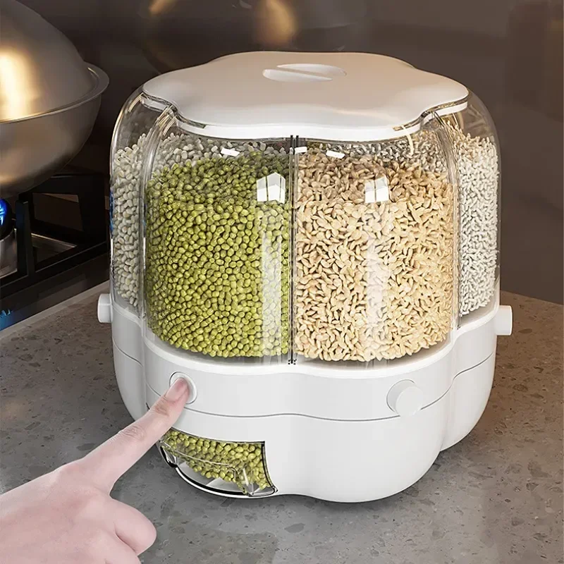 Kitchen Storage Container Large Food Storage Container 360° Rotating 1