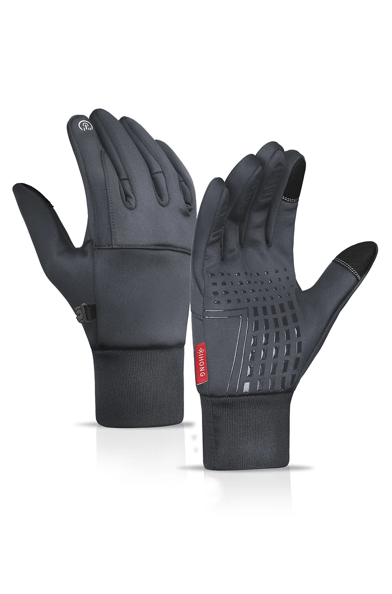 Winter-Thermo-Motorradhandschuhe, wasserdicht, winddicht, Touchscreen, rutschfest, vollständig isoliert, für den Außenbereich, für Rollerfahrer – Detail 7